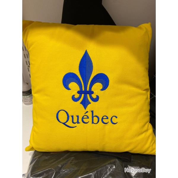 coussin Qu�bec Jaune