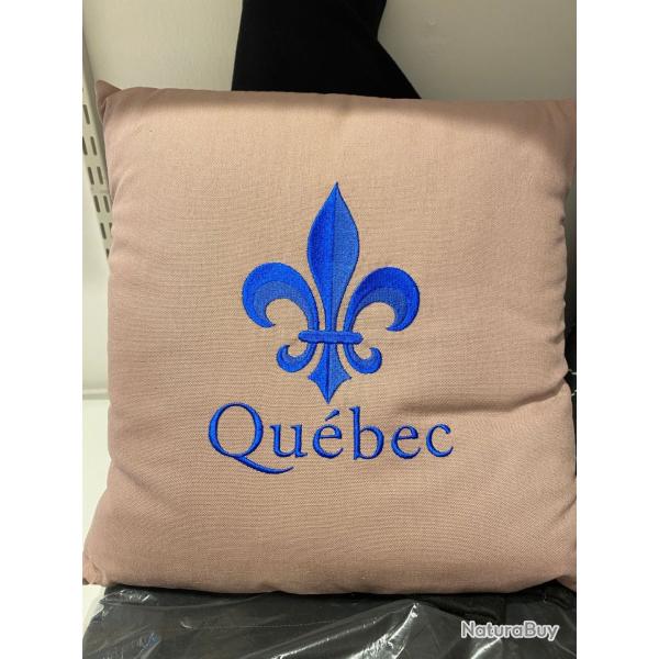coussin Qu�bec taupe