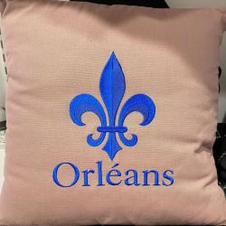 coussin Orl&eacute;ans taupe