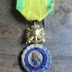 m&eacute;daille &eacute;mail valeur et discipline   1870