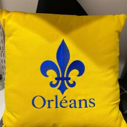 coussin Orl&eacute;ans Jaune