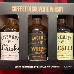 ROSEMONT LOT DE 3 Coffrets D&eacute;couverte de 3 Whisky