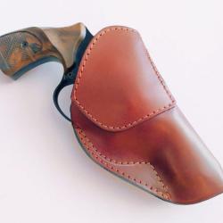VALENTIN GANCH HOLSTER EN CUIR AVEC CLIP POUR UN PETIT REVOLVER