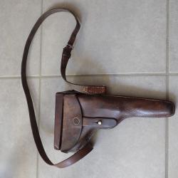 1927 Etui pistolet parabellum suisse avec bretelle