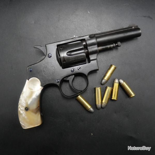 Smith & Wesson 1896 First Model Hand Ejector Cal. .32 S&W Long - Plaquettes Nacre - Matching - Cat.D