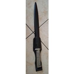 Ba&iuml;onnette avec fourreau et porte fourreau Mauser