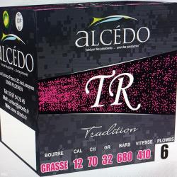 Alcedo tradition calibre 12/70 bourre grasse 32gr bo&icirc;te de 25 munitions