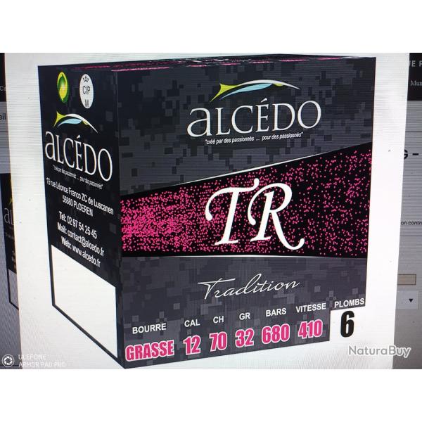 Alcedo tradition calibre 12/70 bourre grasse 32gr bo�te de 25 munitions