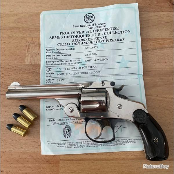 Magnifique SMITH & WESSON Cal 38 SW catD