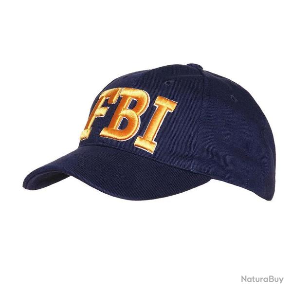 Casquette baseball FBI 100% coton - taille ajustable