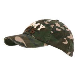 Casquette vintage Army 1775 coton | Baseball r&eacute;glable Verte