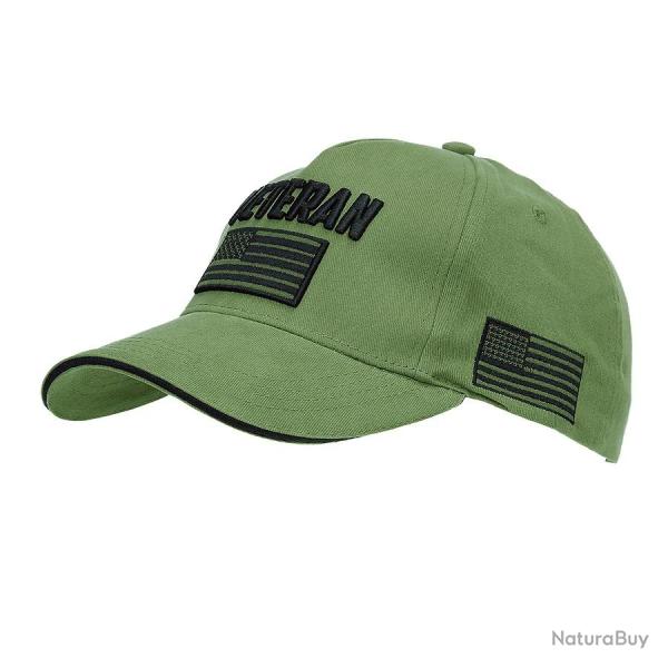 Casquette baseball v�t�ran brod�e 100% coton