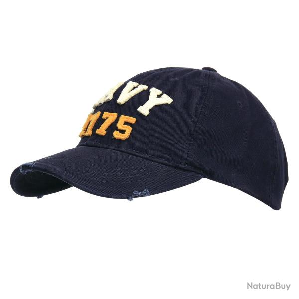 Casquette Navy vintage 1775 - Coupe baseball 100% coton