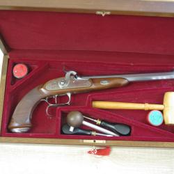 COFFRET pistolet LEPAGE target standard &agrave; percussion cal 44