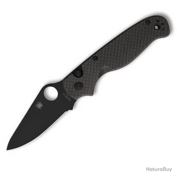Couteau pliant Spyderco "BUTTONUP" noir