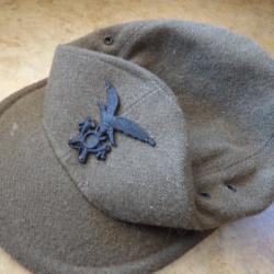 casquette cadre troupes alpines chasseur alpin Alpini Italien apr&egrave;s 1945 Italie