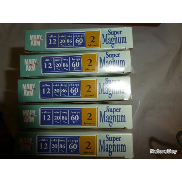 lot de 5 boite de cartouches Mary super magnum