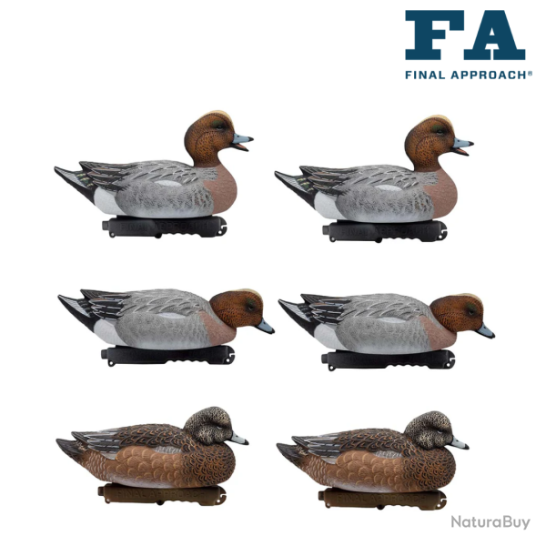 Formes de canard siffleur x6  (PRECOMMANDE) - FINAL APPROACH