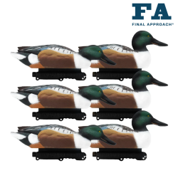 Formes de canard souchet x6  (PRECOMMANDE) - FINAL APPROACH