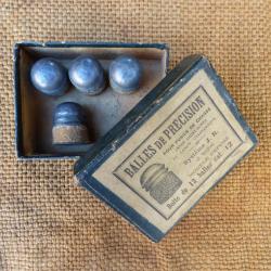Ancienne bo&icirc;te de balles J.R. calibre 12 incompl&egrave;te
