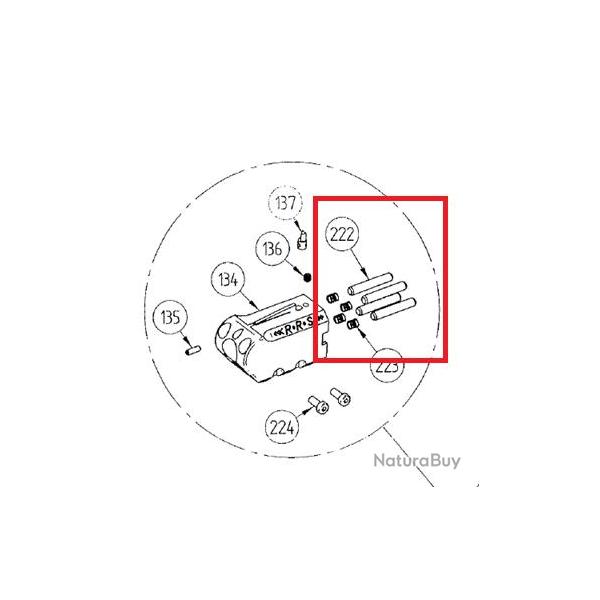 Tige de contrepoids de canon pour pistolet H�mmerli SP20 RRS calibre 22Lr Pi�ce 222 Occasion