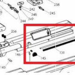 Ressort de culasse pour pistolet H&auml;mmerli SP20 calibre 22Lr Pi&egrave;ce 131 Occasion