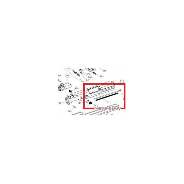 Ressort de culasse pour pistolet H�mmerli SP20 calibre 22Lr Pi�ce 131 Occasion