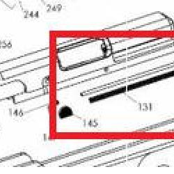 Tige ressort de culasse pour pistolet H&auml;mmerli SP20 calibre 22Lr Pi&egrave;ce 132 Occasion