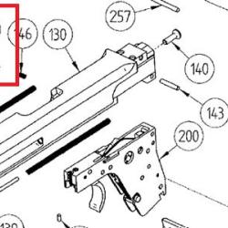 Arr&ecirc;toir de culasse pour pistolet H&auml;mmerli SP20 calibre 22Lr Pi&egrave;ce 145 Occasion