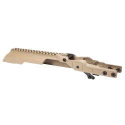 Couvercle avec rail pour AK Alpha Series Railed Top Cover - FDE - Midwest Industries