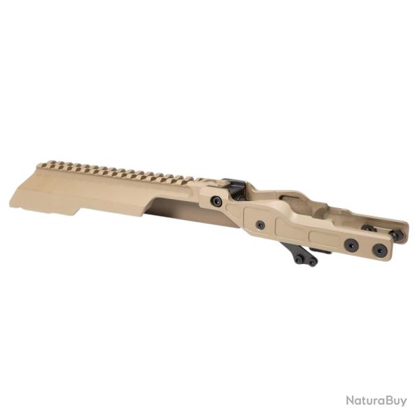 Couvercle avec rail pour AK Alpha Series Railed Top Cover - FDE - Midwest Industries