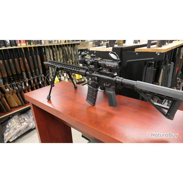 PACK AR15 SCHMEISSER M5FL +LUNETTE + BIPIED  mont�/ cibl�,  pr�t a tirer  NEUF EN STOCK