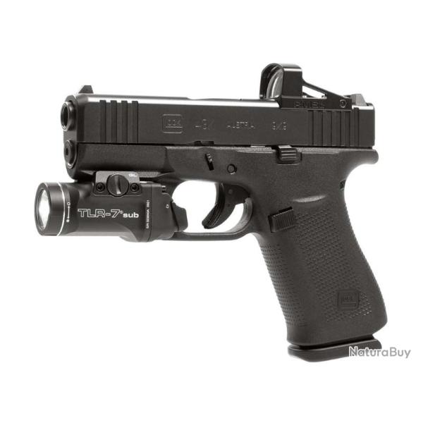 Pack Pistolet Glock 43 X Mos avec Point Rouge Shield Sight RMSc et Streamlight TLR-7 - Cal. 9x19