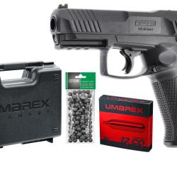 UMAREX PACK T4E TPX50 GEN 2 CAL50 19.9JOULES + MALETTE + 5 CART CO2 + 100 BILLES RBI