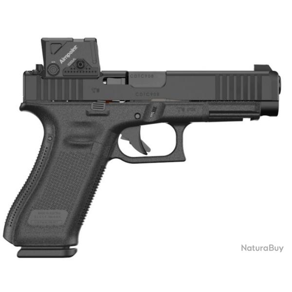Pack Pistolet Glock 47 Gen 5 Mos avec Point Rouge Aimpoint COA - Cal. 9x19 - Noir