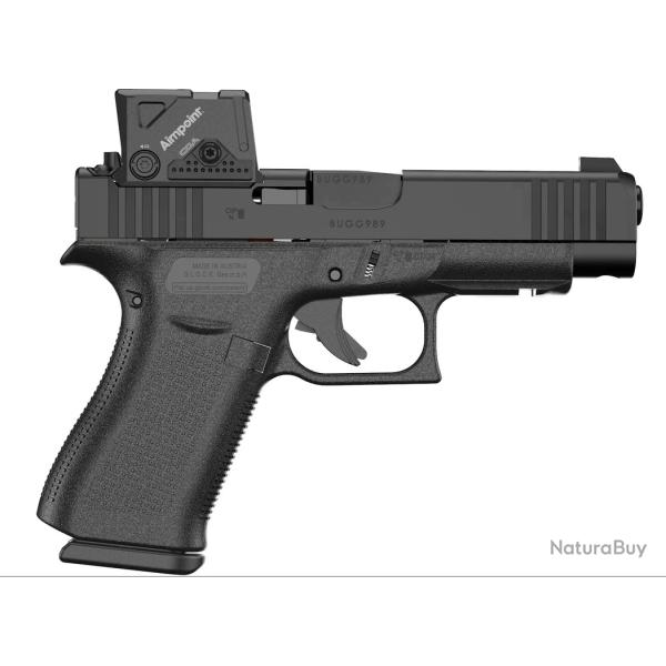 Pack Pistolet Glock 48 Mos avec Point Rouge Aimpoint COA - Cal. 9x19 - Noir