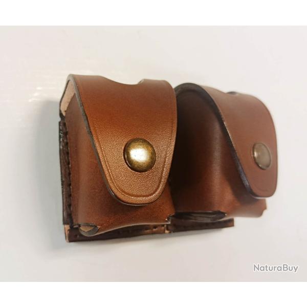 VALENTIN GANCH DOUBLE PORTE SPEED LOADER OU JET LOADER 6 COUPS AVEC CLIP DE CEINTURE