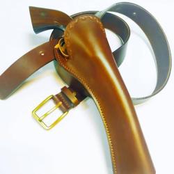 FORFAIT VALENTIN GANCH CEINTURE + HOLSTER REPLIQUE RETRO 5,5 a 6 POUCES SLIM