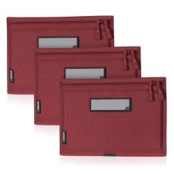 Housse SAVIOR pour arme de poing ROUGE - Lot de 3 