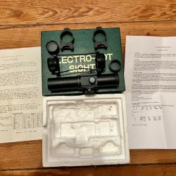 Point rouge tubulaire Electro-dot sight diam&egrave;tre 30 avec colliers.