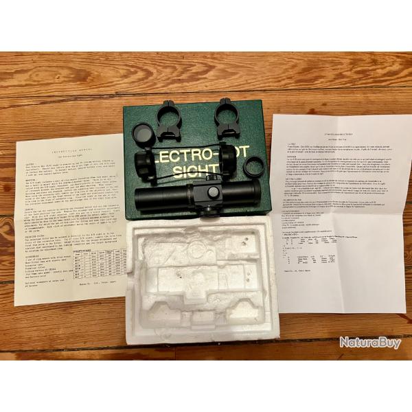 Point rouge tubulaire Electro-dot sight diam�tre 30 avec colliers.