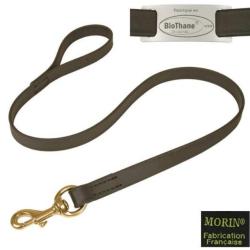 Laisse noire - Biothanre cousue Morin