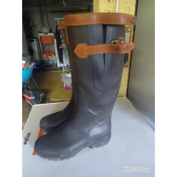 BOTTES AIGLE PARCOURS SIGNATURE DOUBLURE CUIR