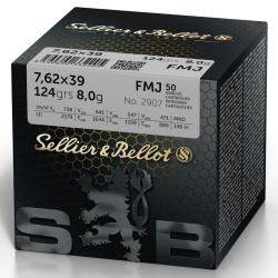 Balles 7.62X39 FMJ - SELLIER&BELLOT