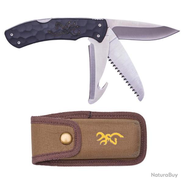 BROWNING - Couteau multifonction PRIMAL KODIAK 3 LAMES PLIANTES