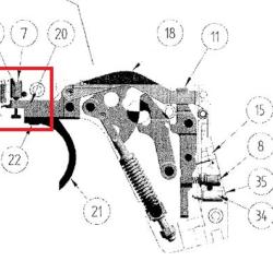 Pi&egrave;ce bloc d&eacute;tente pour pistolet H&auml;mmerli SP20 calibre 22Lr Pi&egrave;ce 7 Occasion