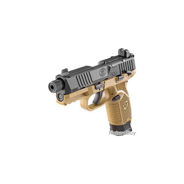 Pistolet Fn herstal 502 tactical FDE/BLK cal 22 lr