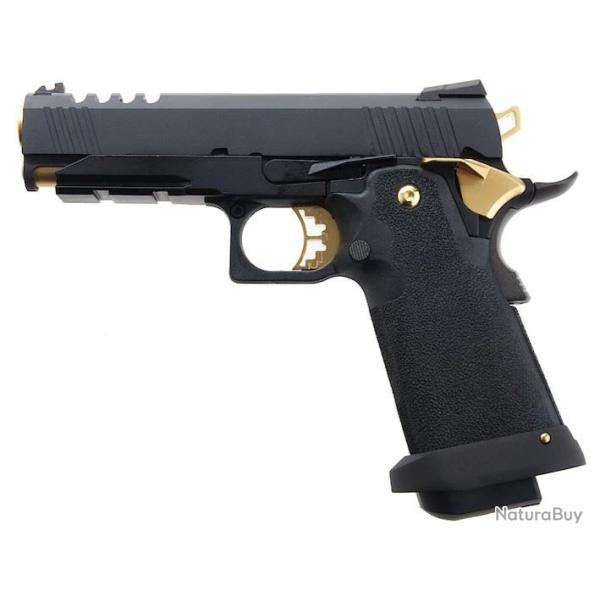 REPLIQUE HI-CAPA 4.3 HX2711 FULL GAZ GBB NOIR ET OR