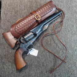 Revolver Uberti  de 1970 mod&egrave;le Colt 1861 Navy Westerner's Arms calibre 36 PN + holster en cuir