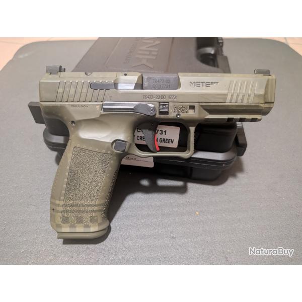 Canik METE SFT Creation green 9mm Parfait �tat / - 200 cartouches tir�es